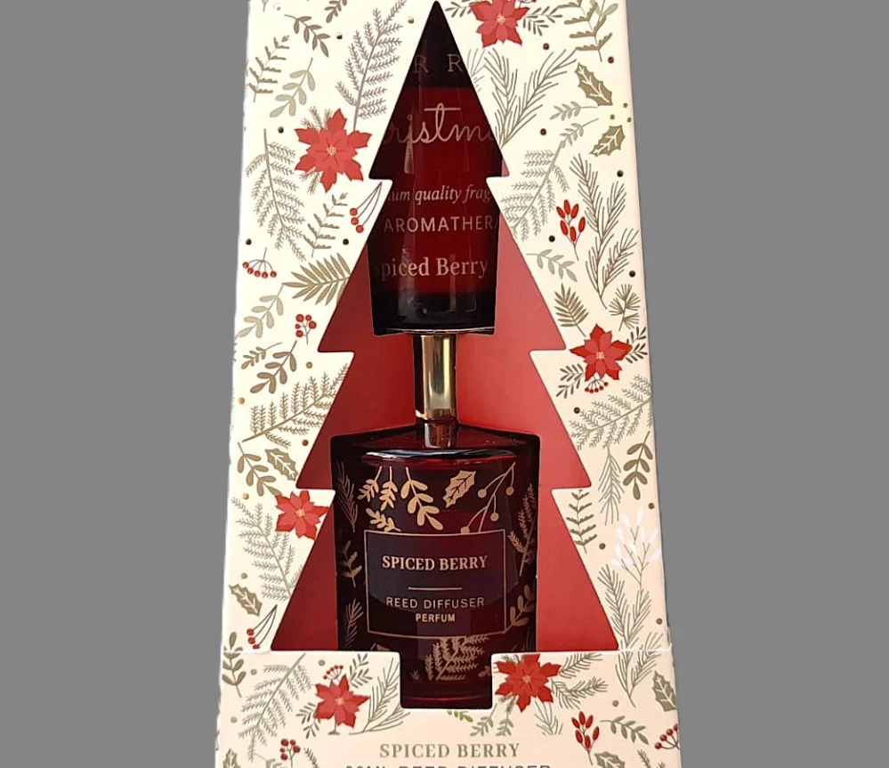 Difuzer + vonná svíčka v dárkovém balení VÁNOČNÍ