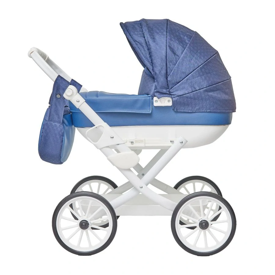 kočárek pro panenky Jasmine Kids Elegance blue