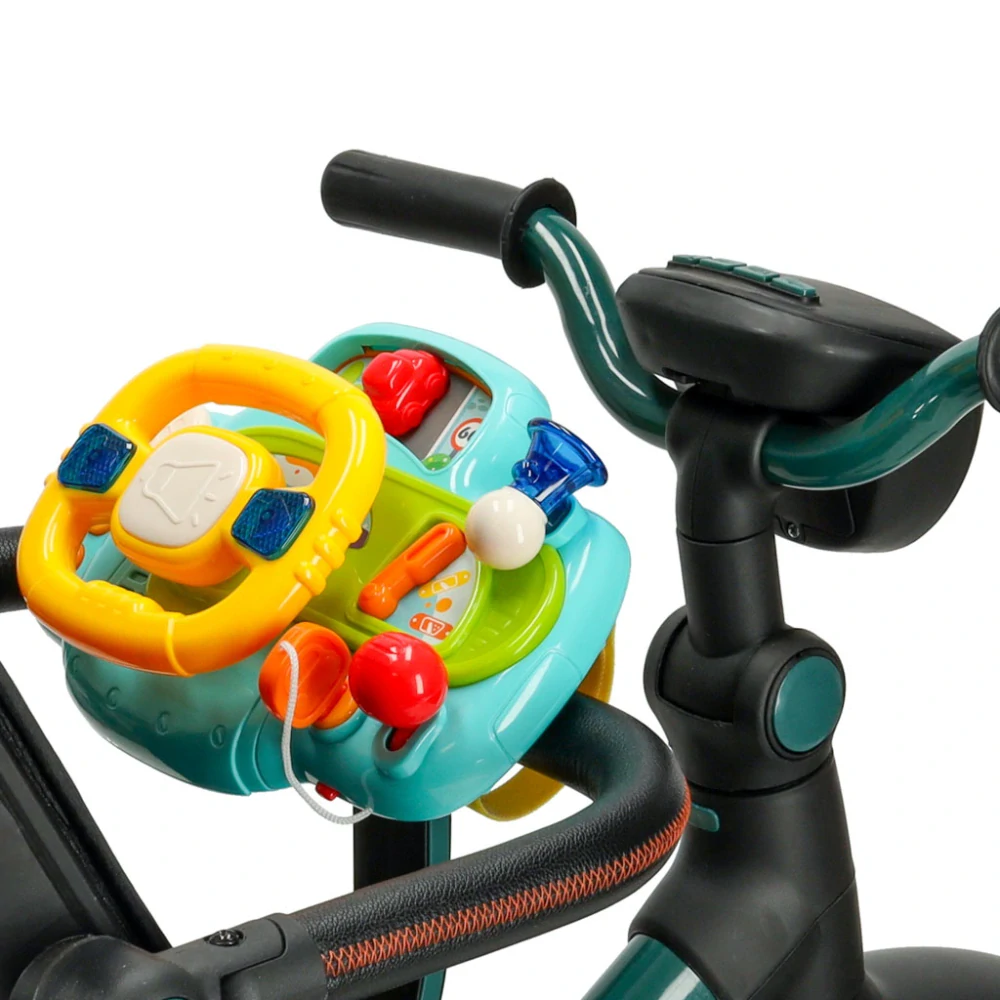 Interaktivní hračka volant pro děti simulátor se zvuky modrý