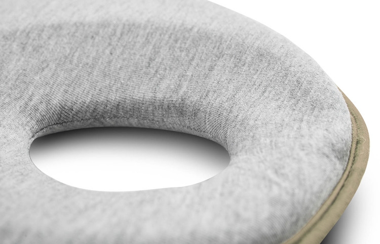 Ergonomický, tvarující polštářek pro miminko - šedá, béžová 