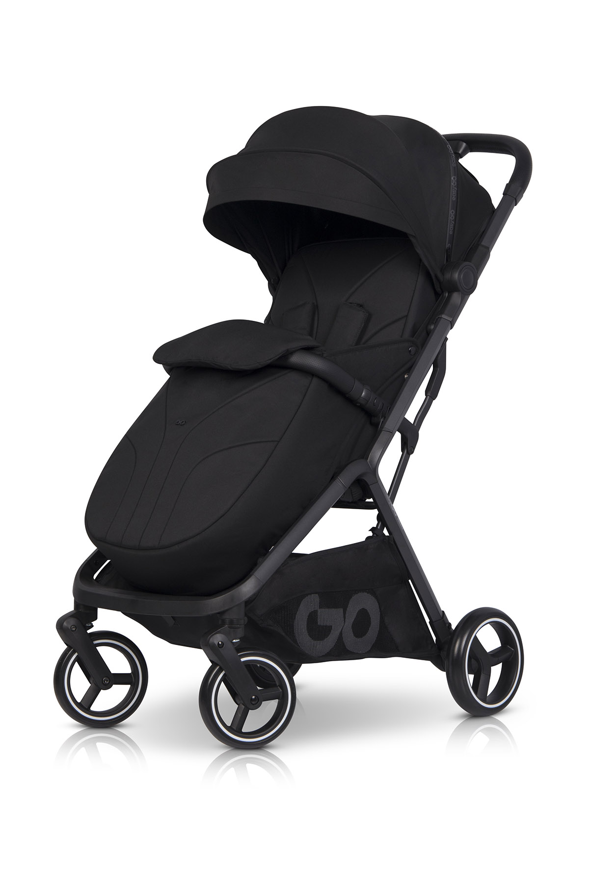 Sportovní kočárek kočárek EasyGo Hero Ebony Black s automatickým skládáním