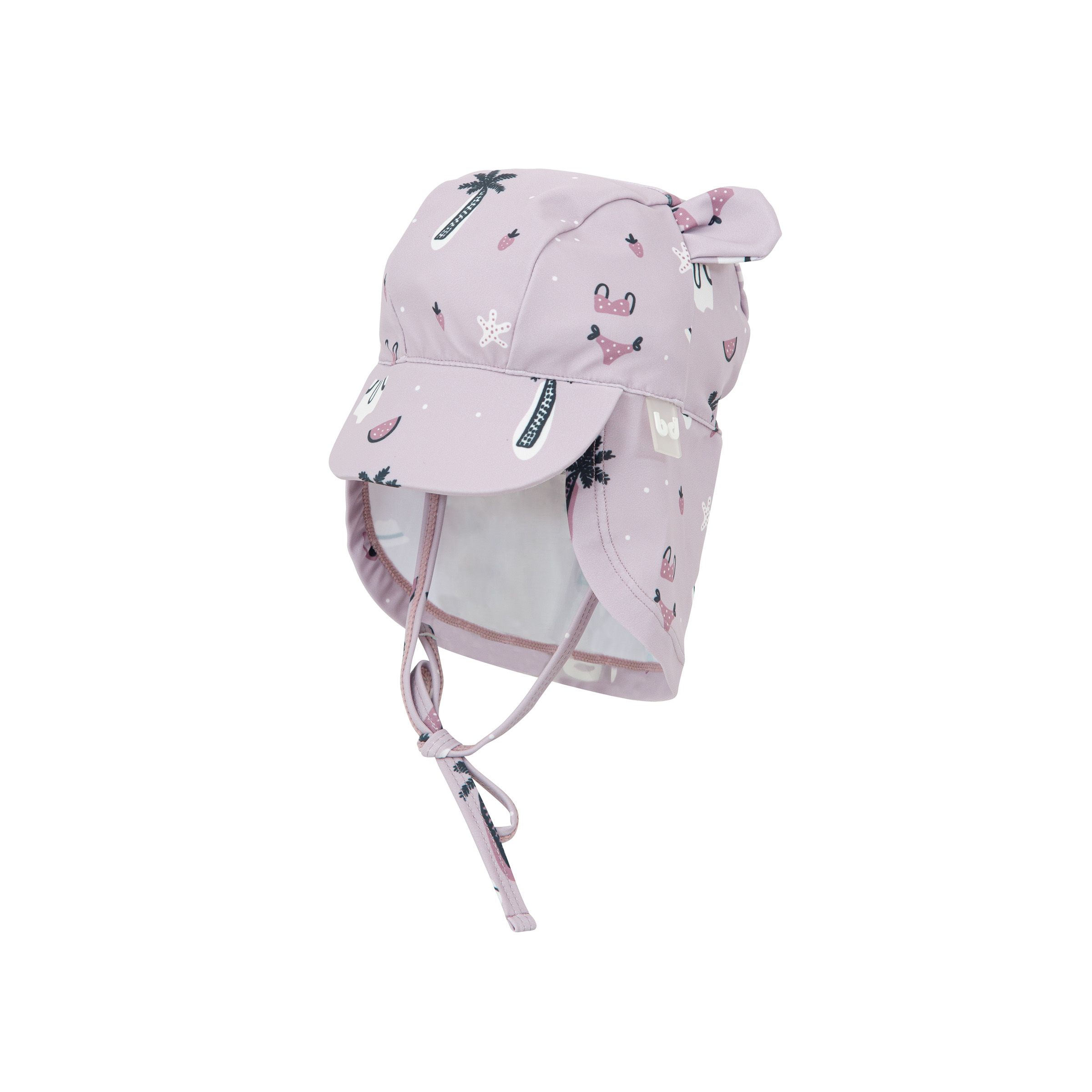 Sada kojenecké plavky + čepice s UPF50+ BIMBI HAWAI 3-9m - fialová