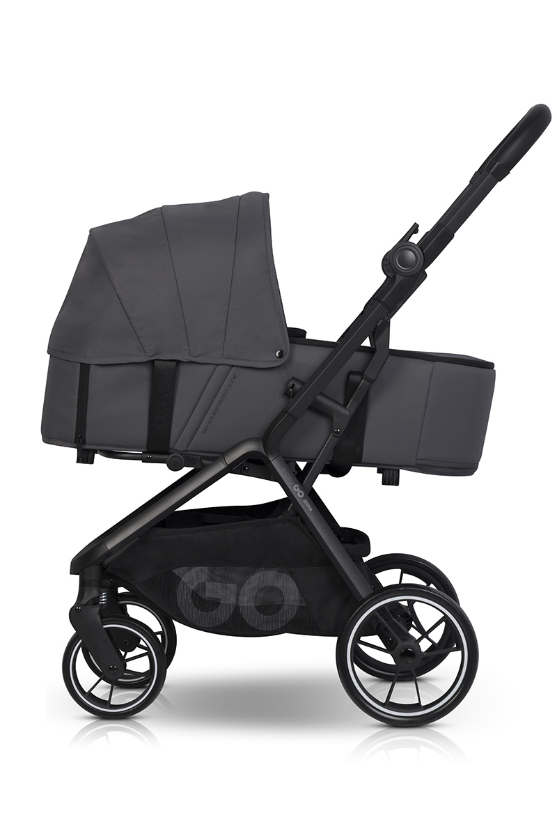 Hluboké lůžko na kočárek EasyGo Zoya Cloudy Grey