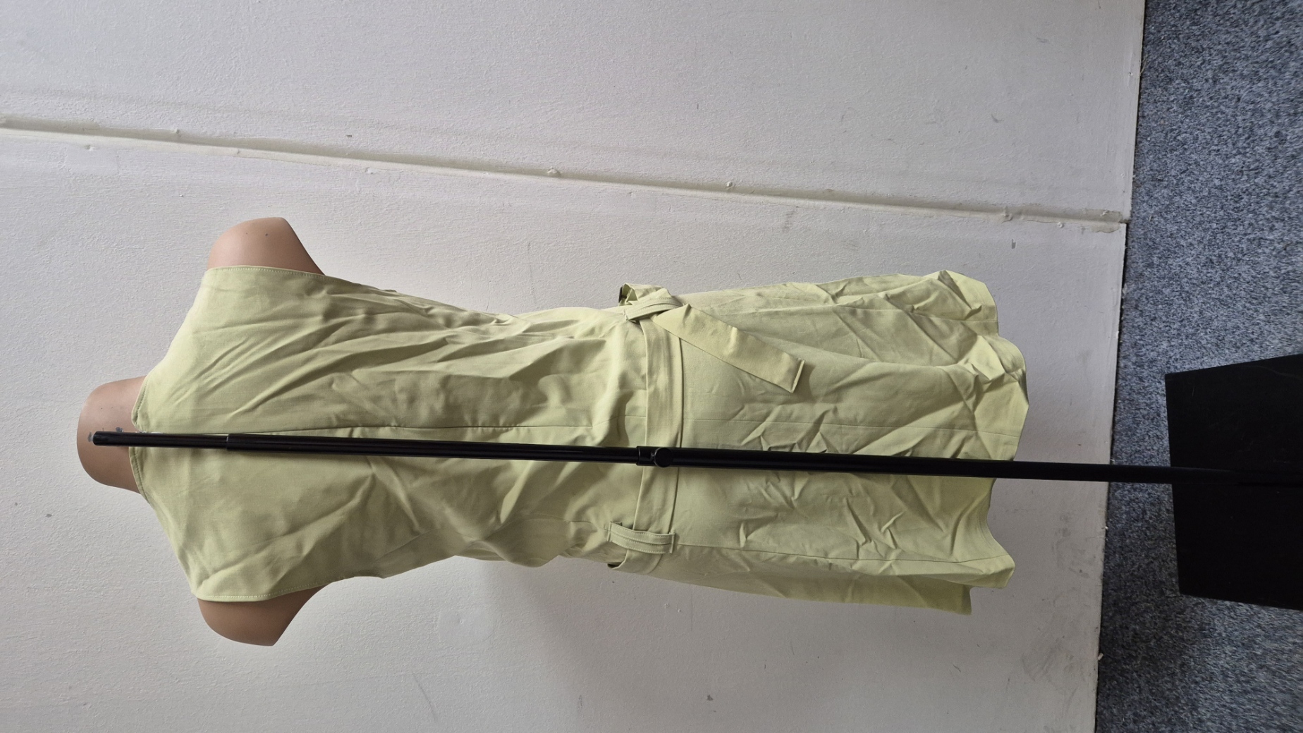 Těhotenská móda - Těhotenské zelenkavé šaty Bosman vel.40 nastavitelné  na bříško