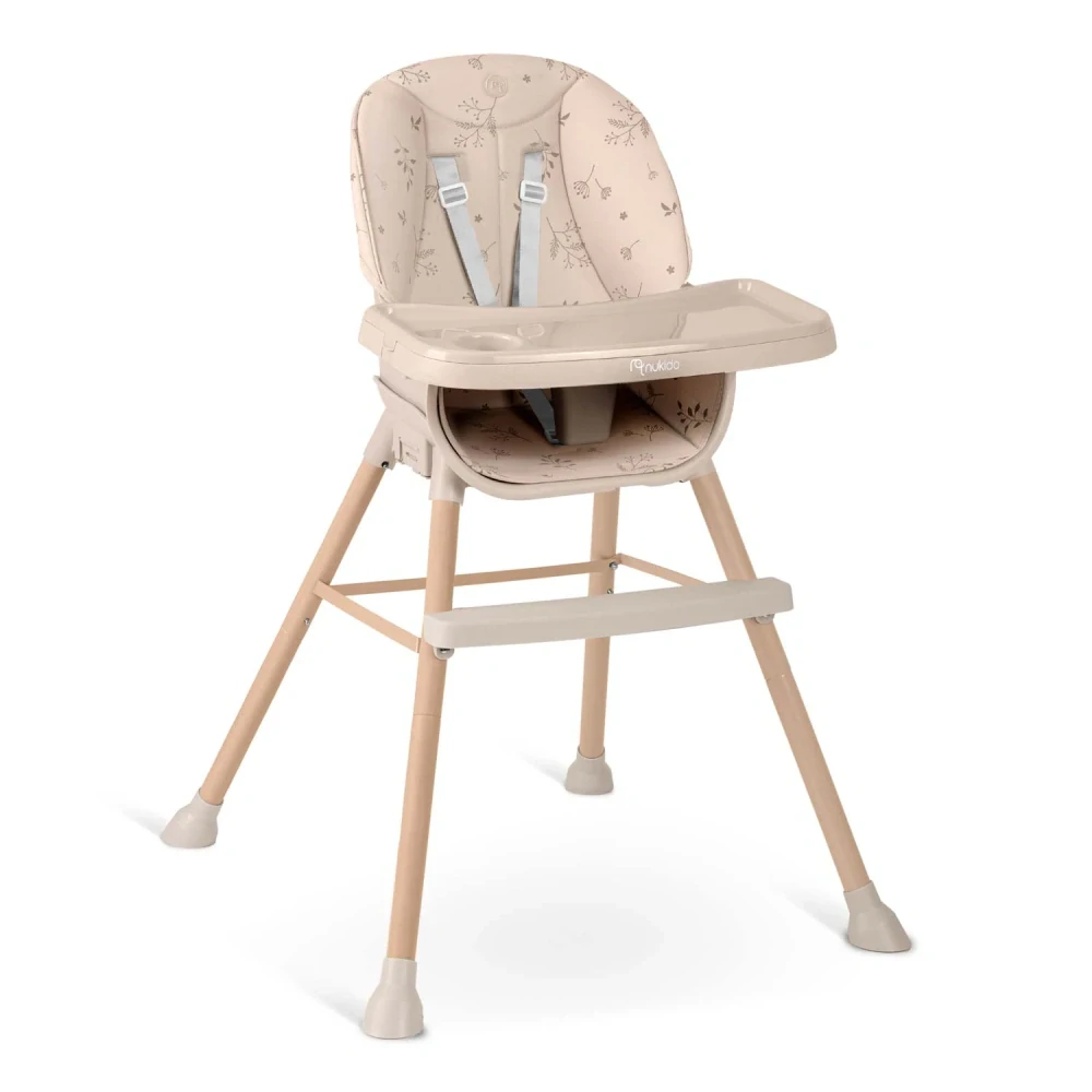 Dětská jídelní židlička Nukido Tilo béžová