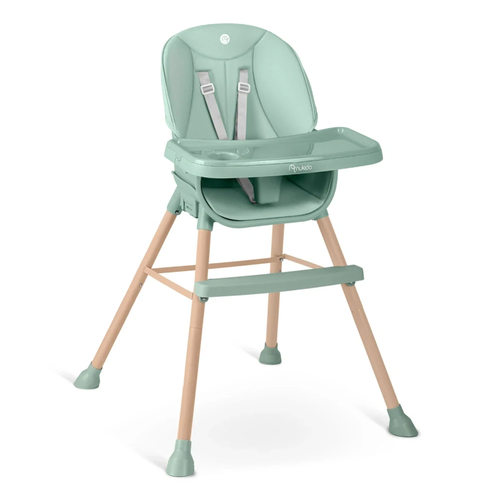 Dětská jídelní židlička Nukido Tilo zelená