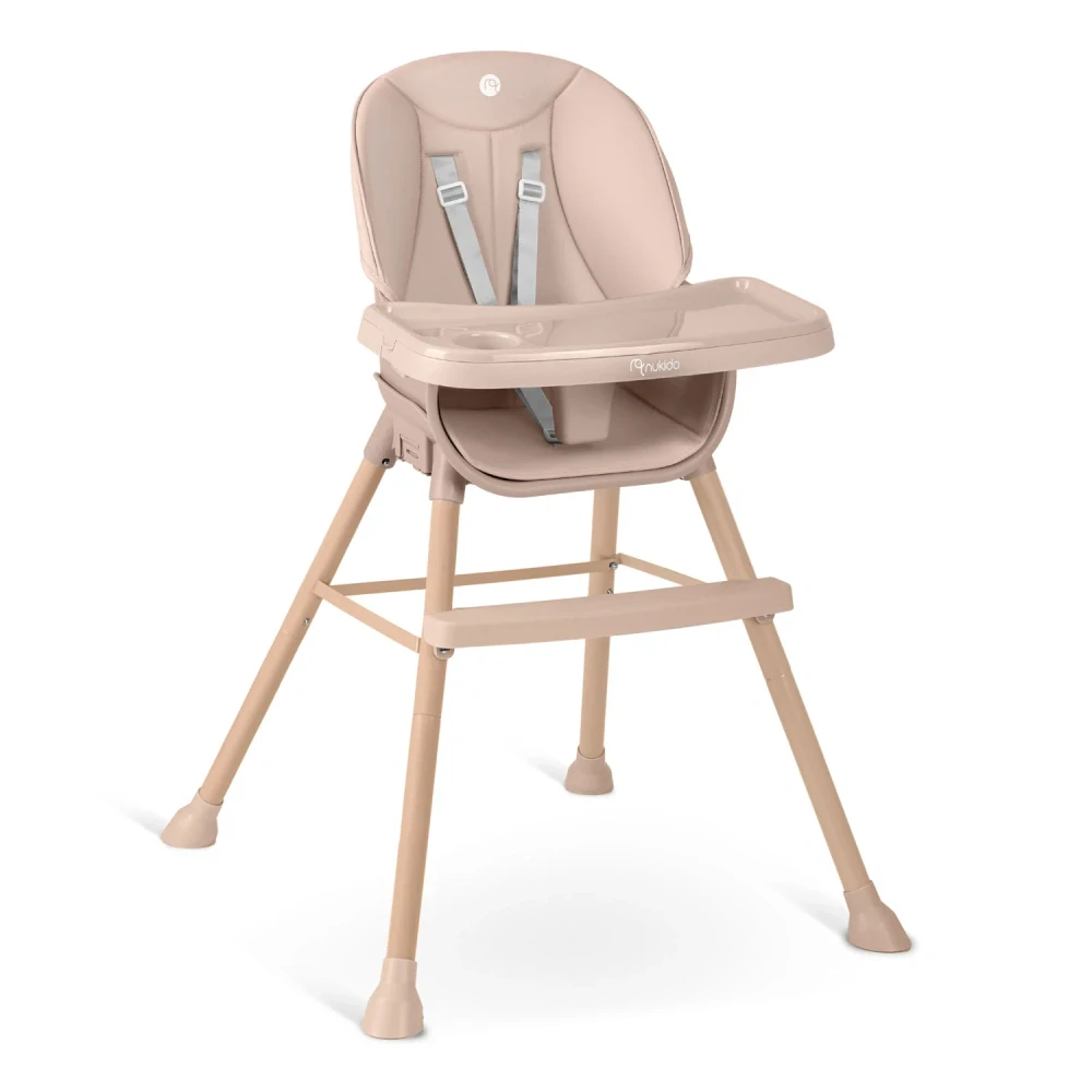 Dětská jídelní židlička Nukido Tilo růžová