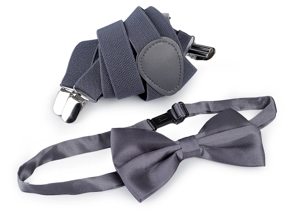 Dětská společenská sada šle + motýlek navy