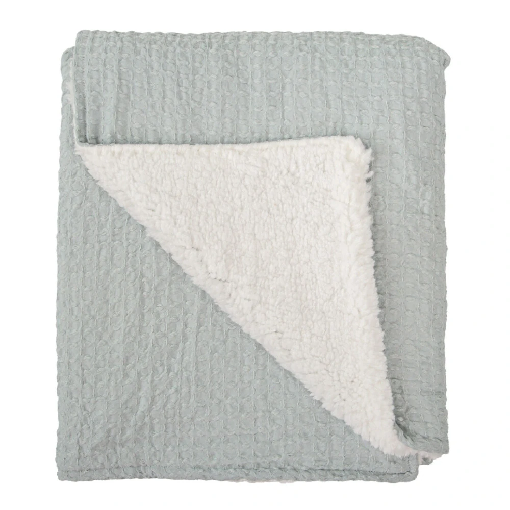 Dárková sada BIMBIDREAMS waffle deka s beránkem + usínáček Králíček šalvějová