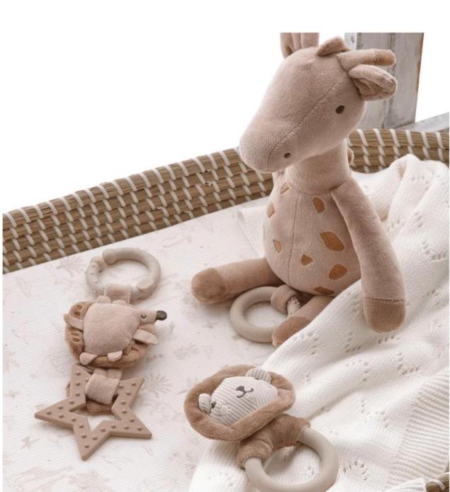 Plyšová hračka s uklidňující melodií Bimbidreams Žirafa noe