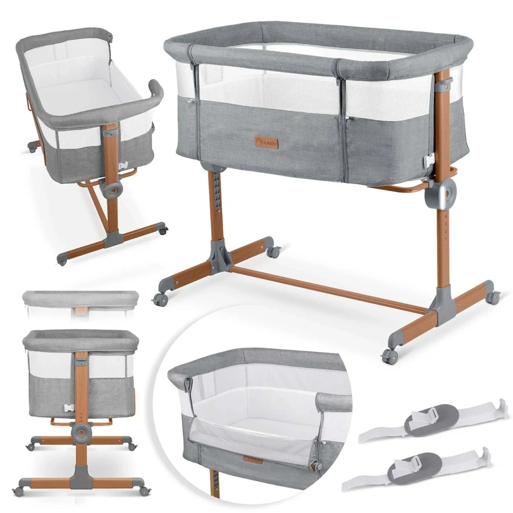 Dětská postýlka Nukido 0-5 měsíců - grey