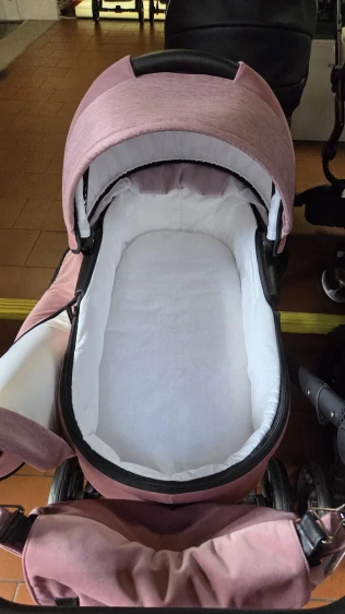 Matrace do kočárku molitan s potahem bavlna rozmer cca 76x34cm