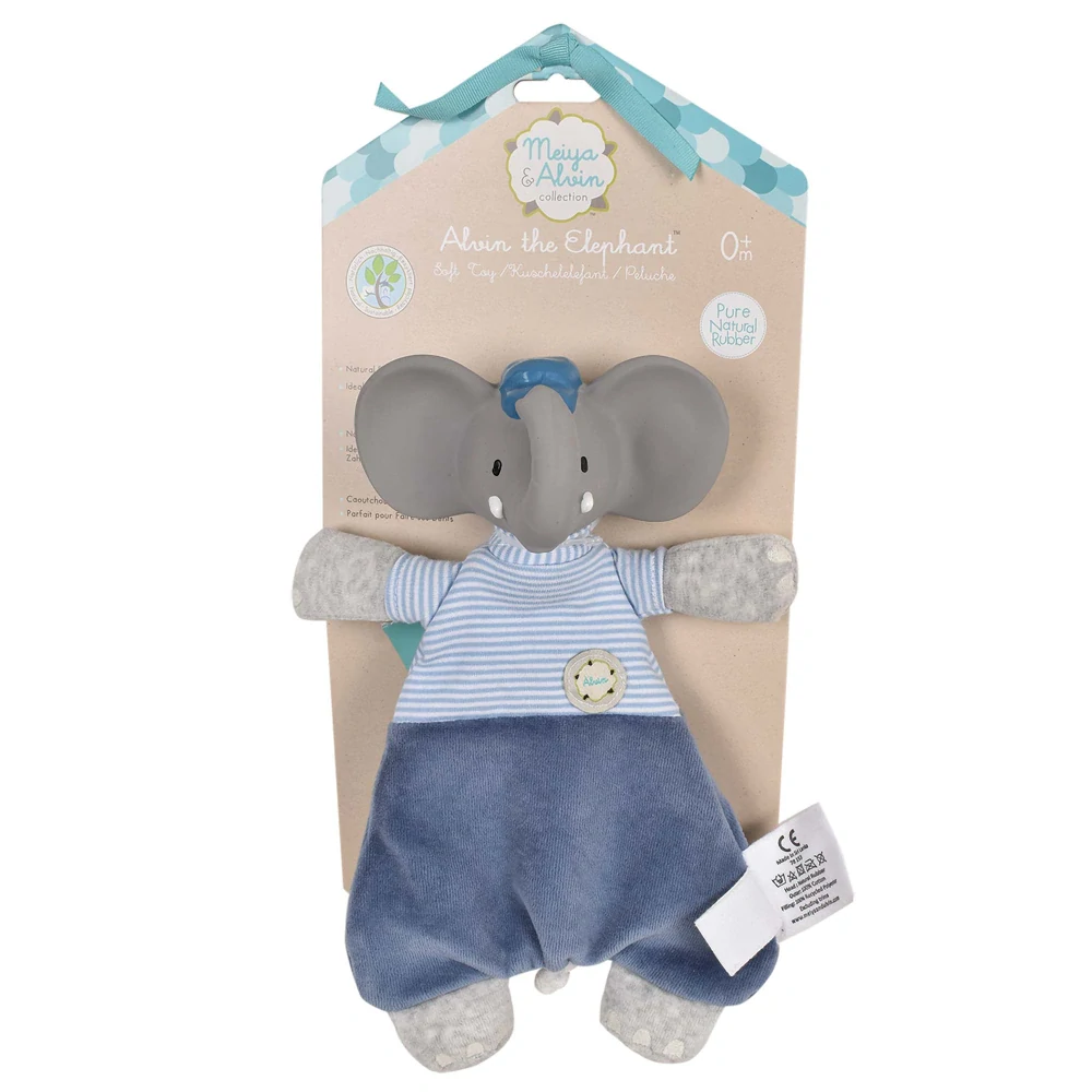 Muchlaček s kousátkem z kaučuku Sloník Alvin