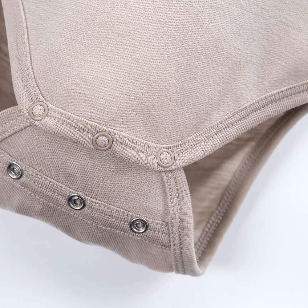 MERINO rostoucí body béžové vel. 80/86