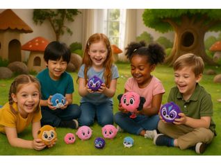 Bouncibles – plyšový skákací míček/hopík pro děti Theia