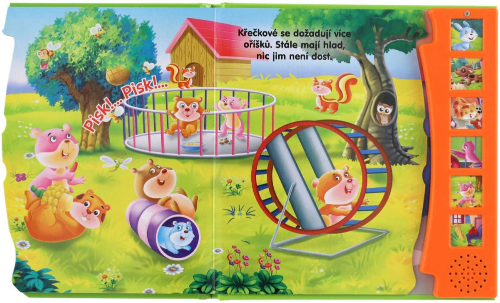 Naučná zvuková Knížka Domácí Zvířata