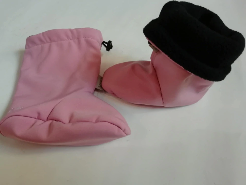 Softshellové vyteplené capáčky růžové vel.12-18m