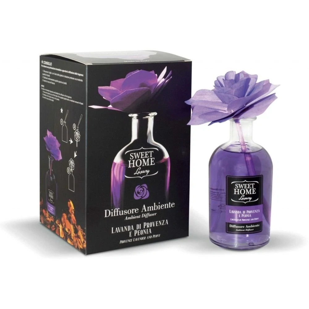 Luxusní Aroma Difuzér SWEET HOME - Levandule & Pivoňka