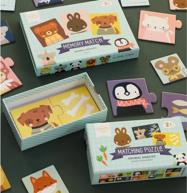 Pexeso A Little Lovely Company – Paměťová hra Zvířecí kamarádi (3+ let)