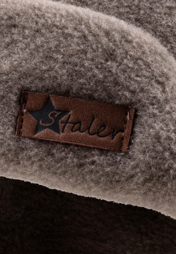 Dětská zimní čepice "Pilotka" (Aviator) z mikrofleecu vel.45