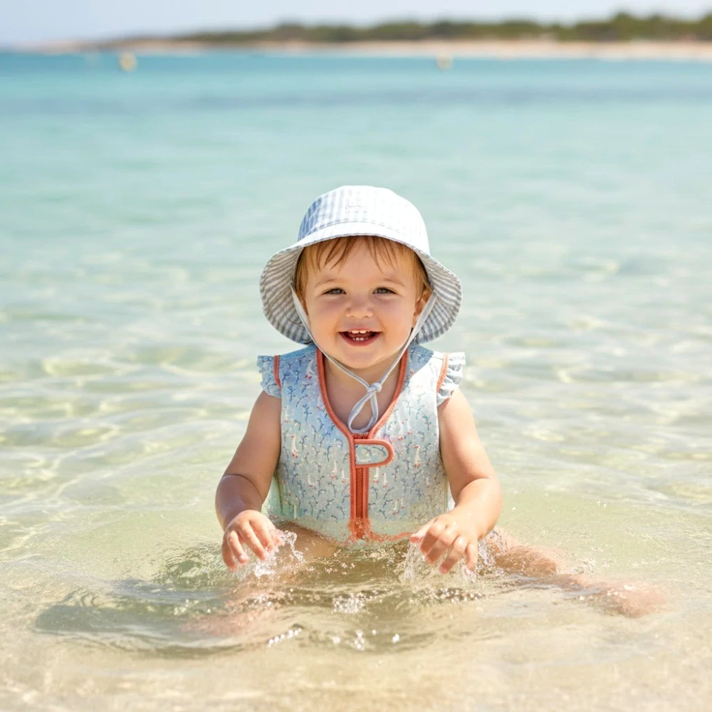 Dětský klobouk s UPF50+ BIMBI Guss 12-24m