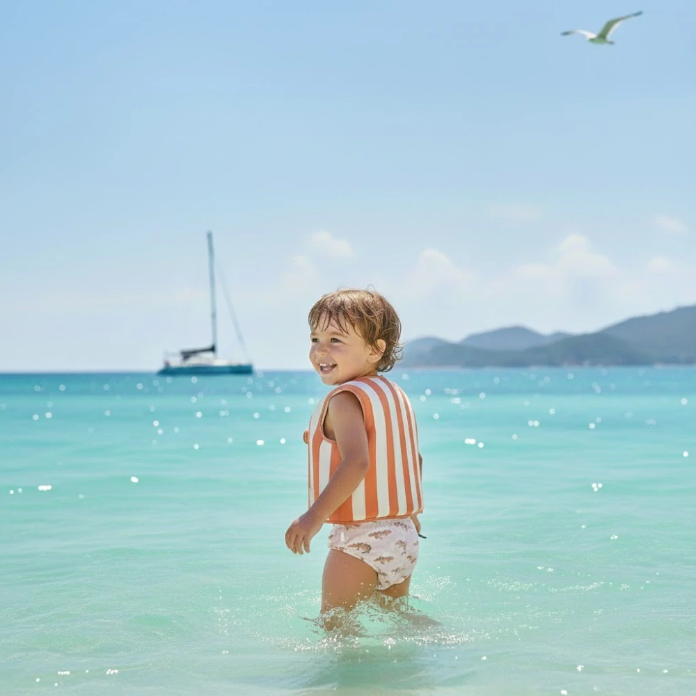 Dětské plovací vesta s plováky BIMBI s UPF50+ FORMENTERA 1-3 roky