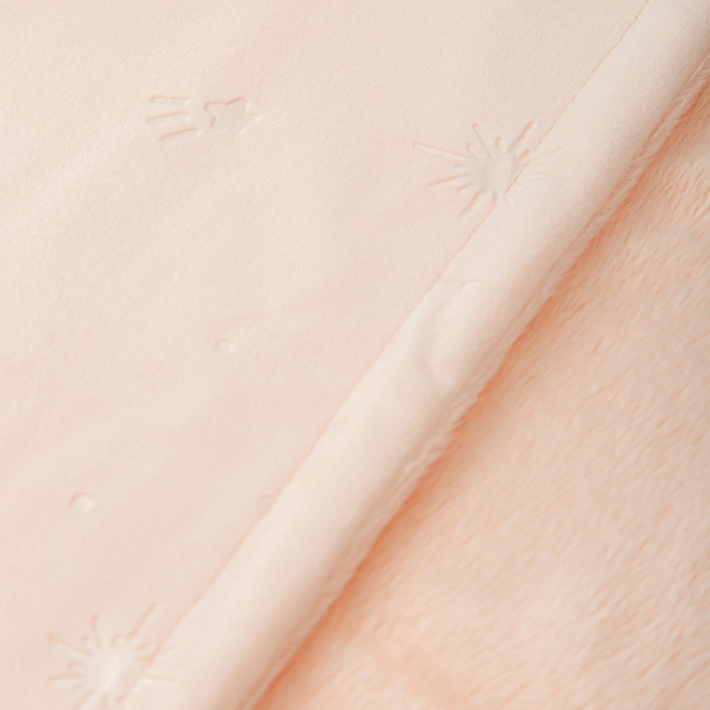 Luxusní dětská deka s vytlačovaným vzorem BimBi 80x110 cm růžová