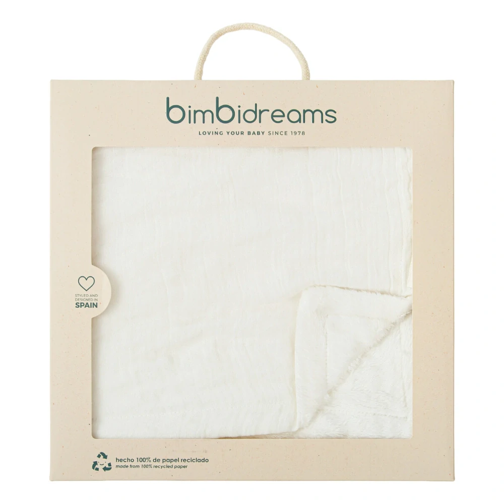 Oboustranná dětská deka Mušelín & Coralina bílá