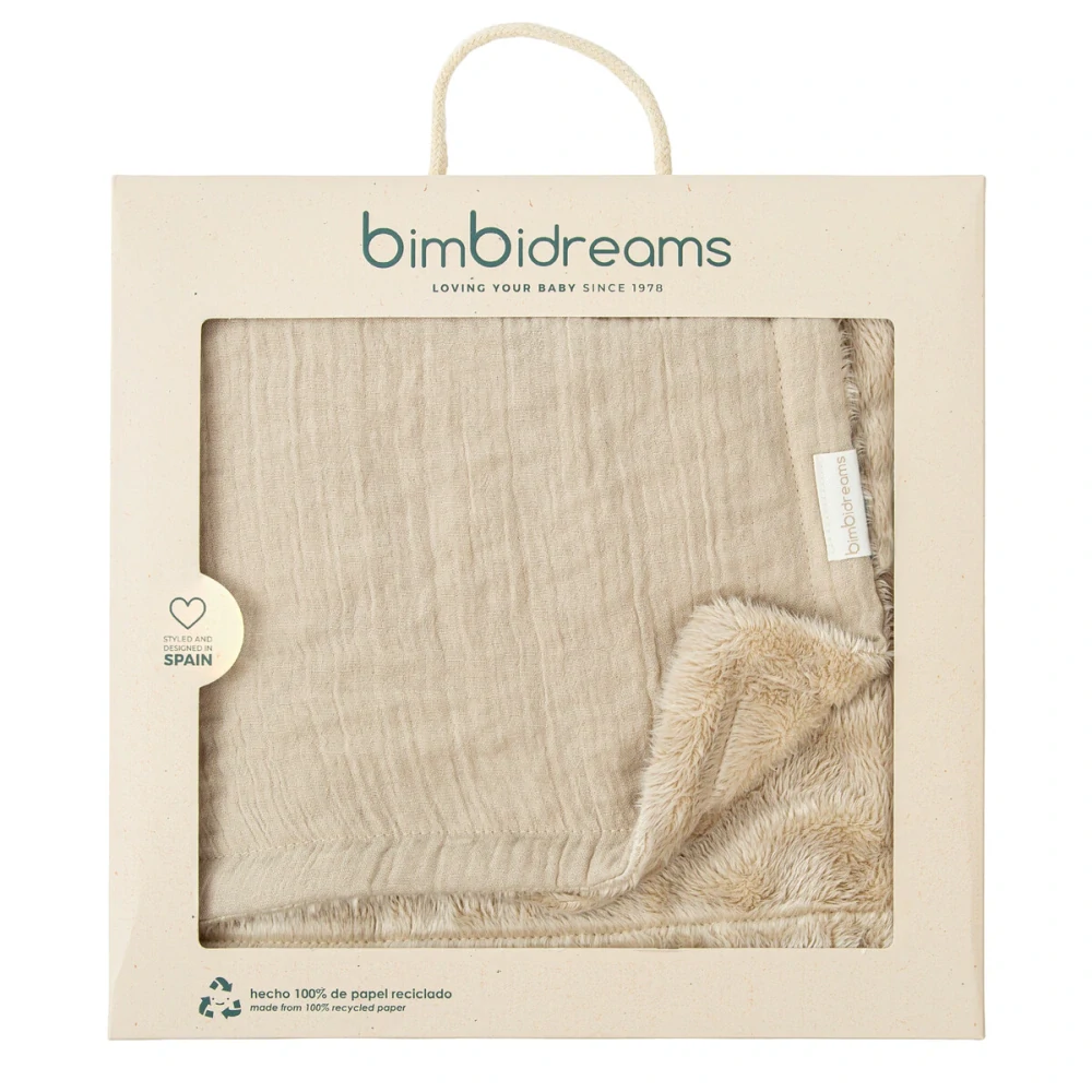 Oboustranná dětská deka Mušelín & Coralina béžová