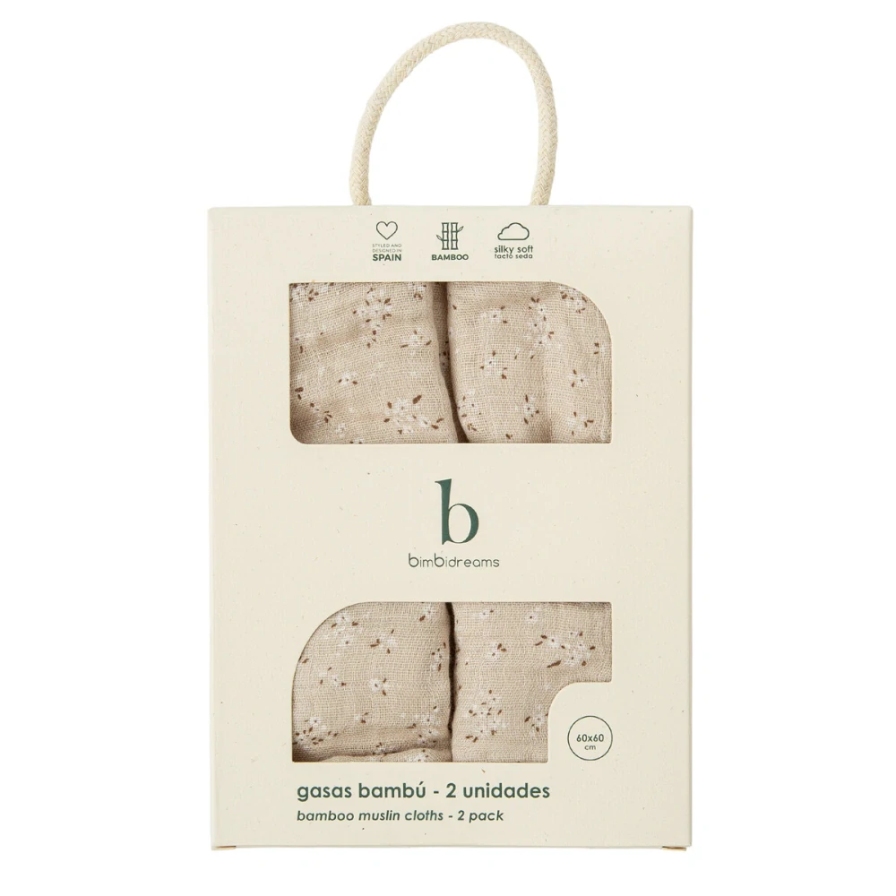 Bambusové pleny sada 2ks BimBi 60x60cm Anais