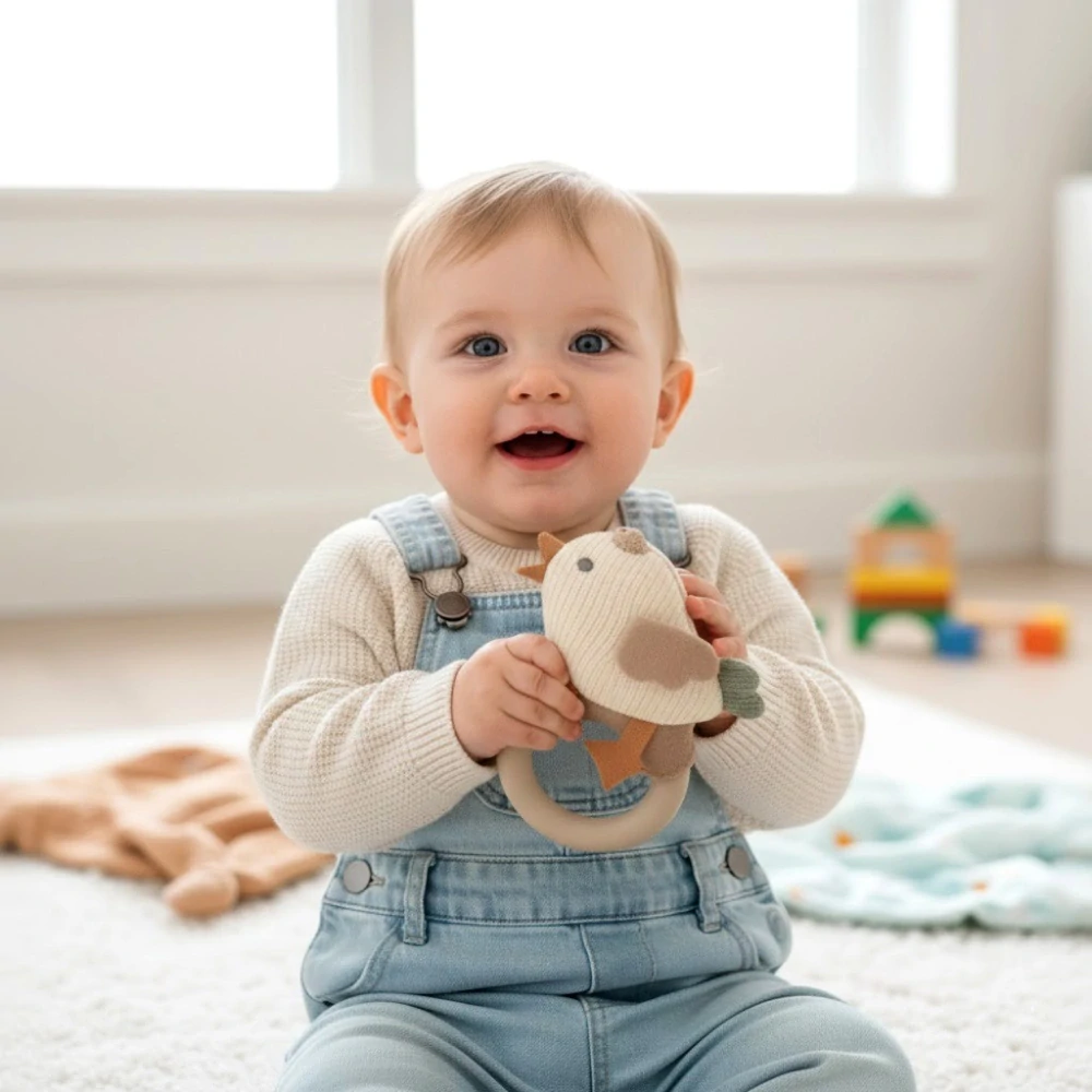 Bimbi chrastítko Ptáček 13cm