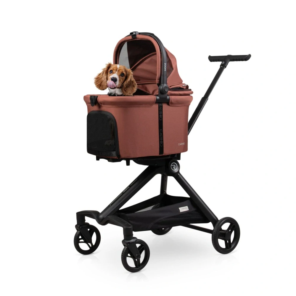 Luxusní kočárek Carinio Zoom Terra Pet S AUTOM/ZOOMEM/TERRA