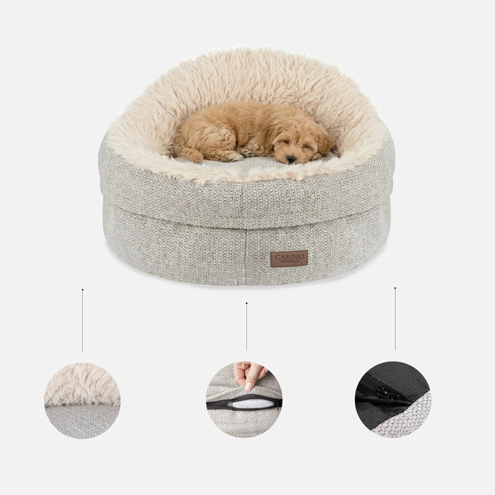 CARINIO COSY přírodní - Kokonový pelíšek, zvířecí pohovka