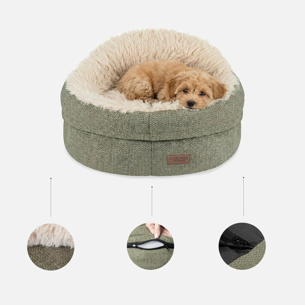 CARINIO COSY OLIVE - Kokonový pelíšek, zvířecí pohovka