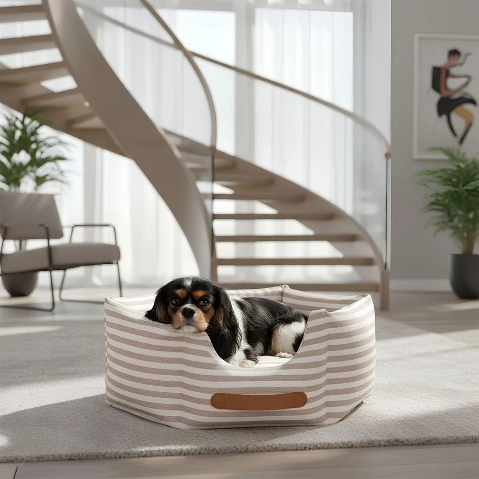 CARINIO HEXA Sand Strip S- Šestiúhelníkový pelíšek pro psy a kočky 