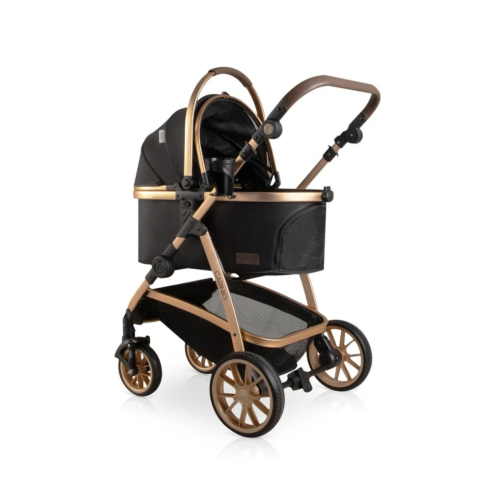 Kočárek Carinio NUKA CARBON Black pro mazlíčky