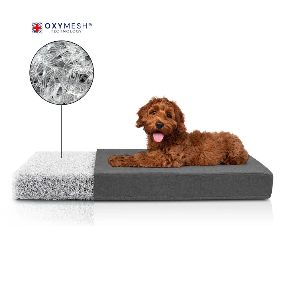 Ortopedická matrace pro psy Carinio Otoman Charcoal XL