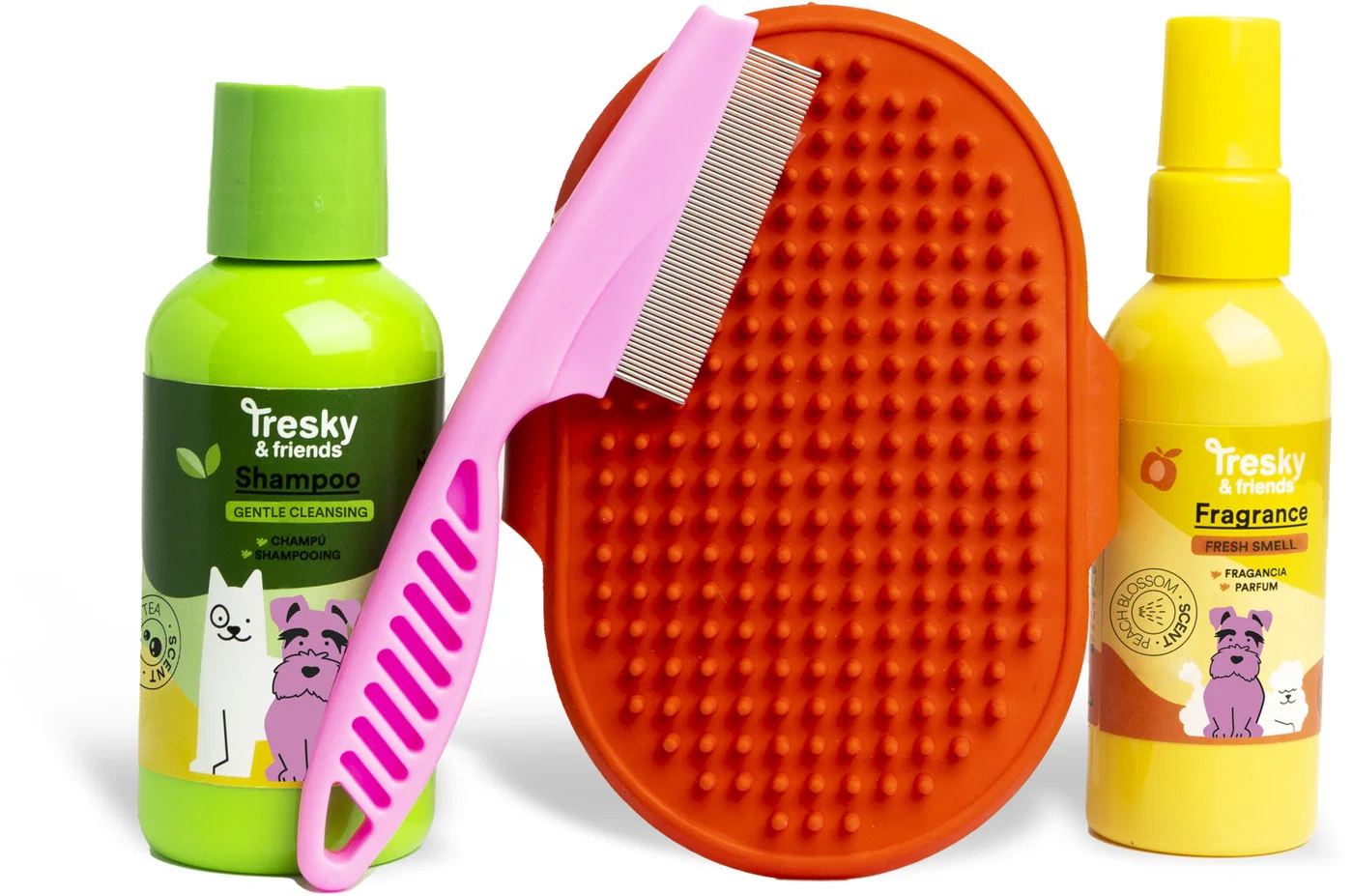 Dárková sada pro psy Tresky & friend – kompletní péče o srst