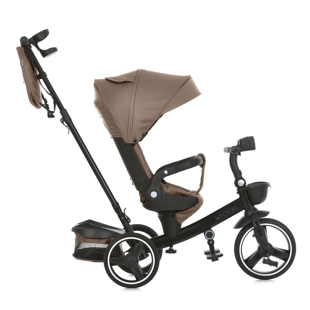 Multifunkční tříkolka El Camino VECTOR ME s hudbou a světlem - beige praline