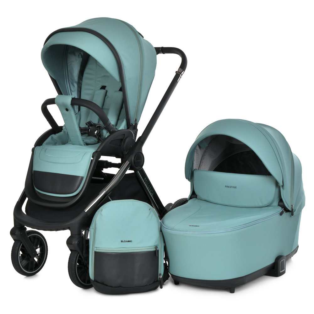 Kočárek 2v1 El Camino Prestige Me jade green