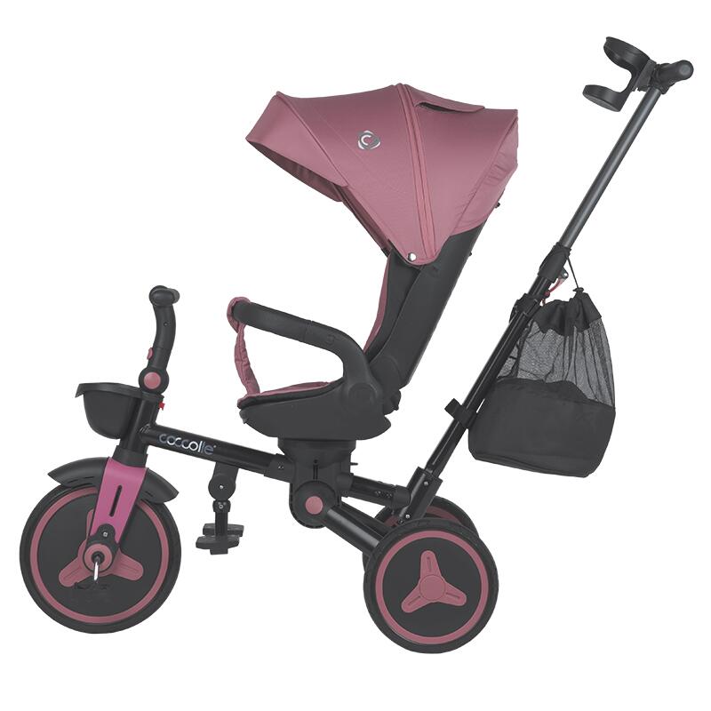 Skládací tříkolka Coccolle Urbio Plus Smoked Pink