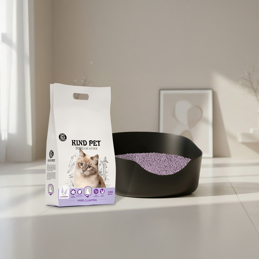 MilooPets Kind Pet EKOLOGICKÉ, ANTIBAKTERIÁLNÍ stelivo pro domácí mazlíčky 2,5 kg Levandule