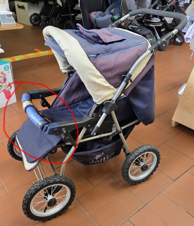 ND_madlo na kočárek Deltim Travel - modré v obalu