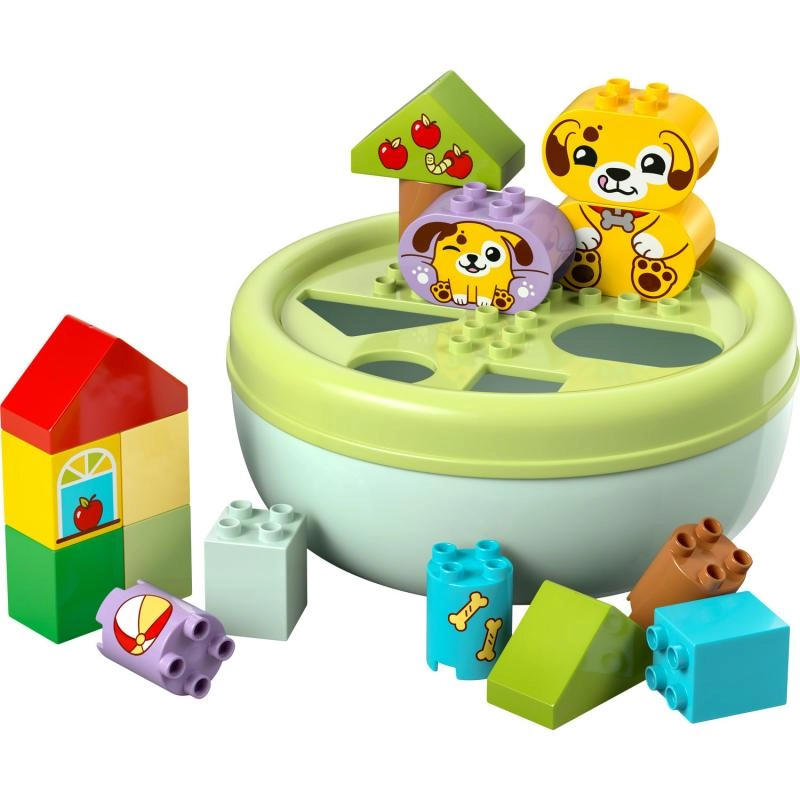 Stavebnice bloky LEGO Duplo - Třídění tvarů - Domeček pro štěňátka