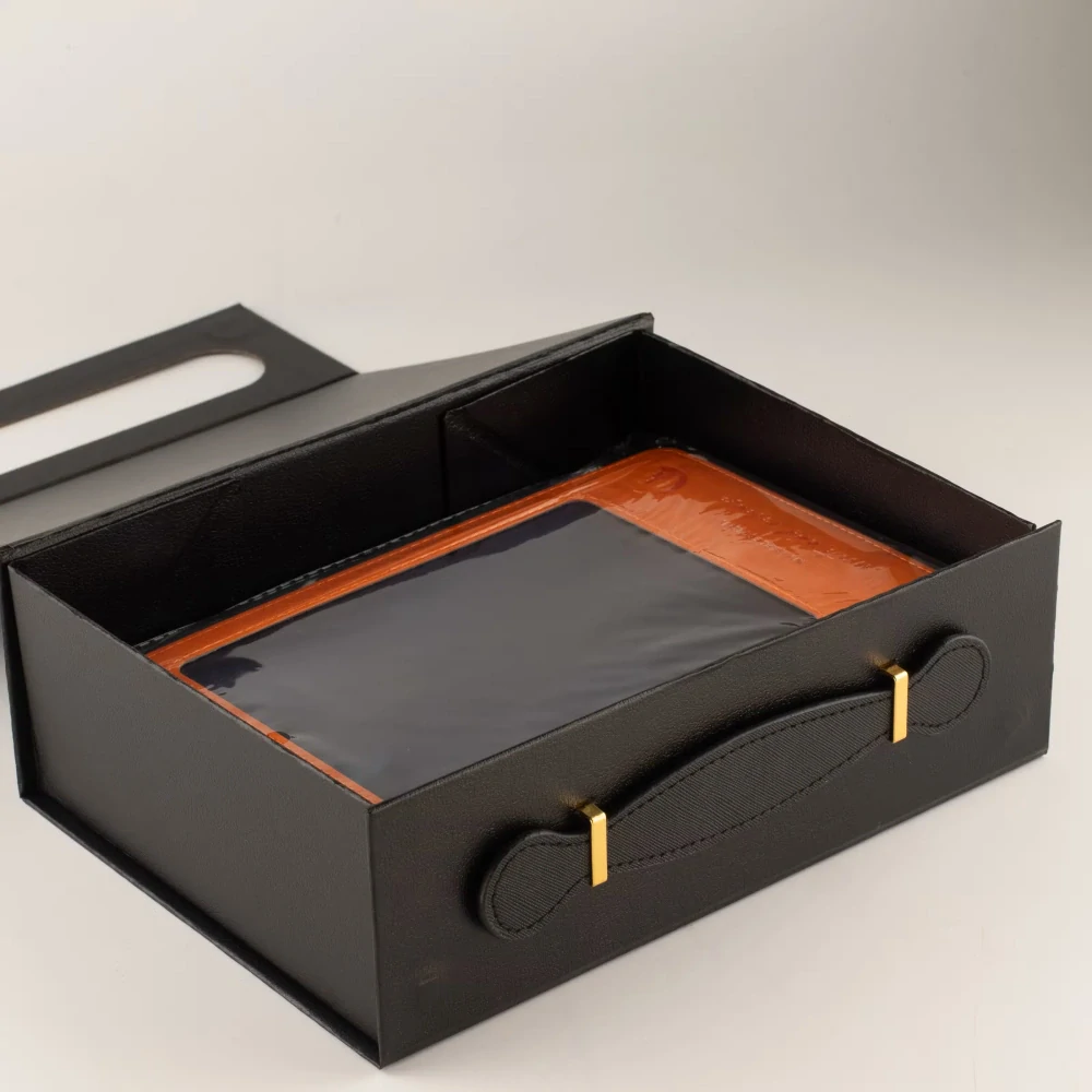 Luxusní dárková krabička – Med Hamper 24cm (černá)