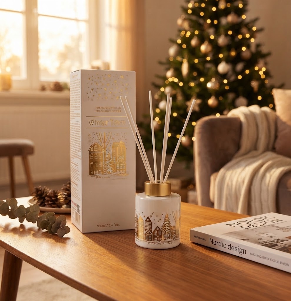 Aroma difuzér s tyčinkami Winter Town, 100 ml