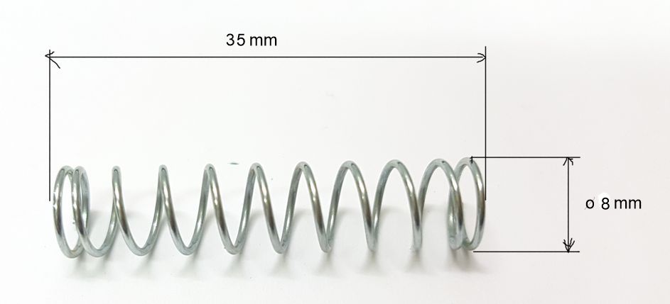ND_pružina 35x8 mm k brzdě - (na brzdící tyč)