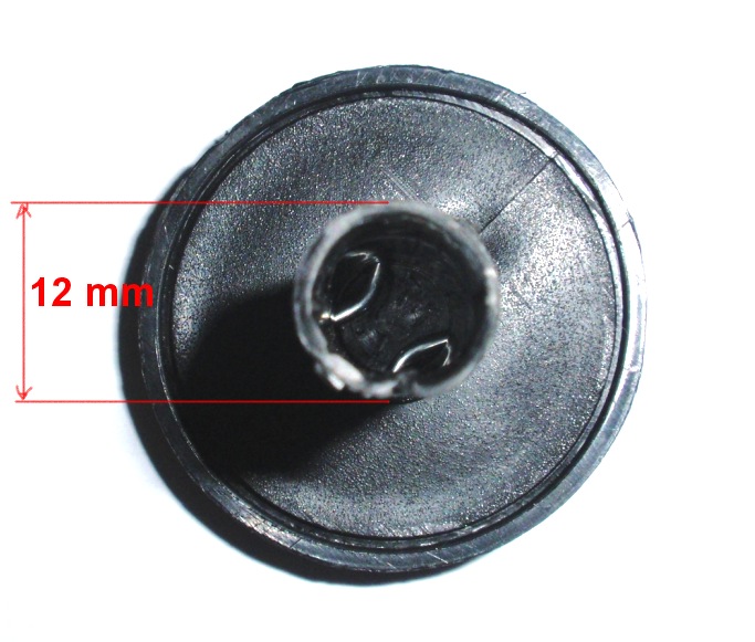 ND_středová vložka do kolečka pro ložiskové kola (v plastu) 12mm