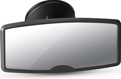 Zrcátko do auta Baby Mirror Mini - pro řidiče Apramo