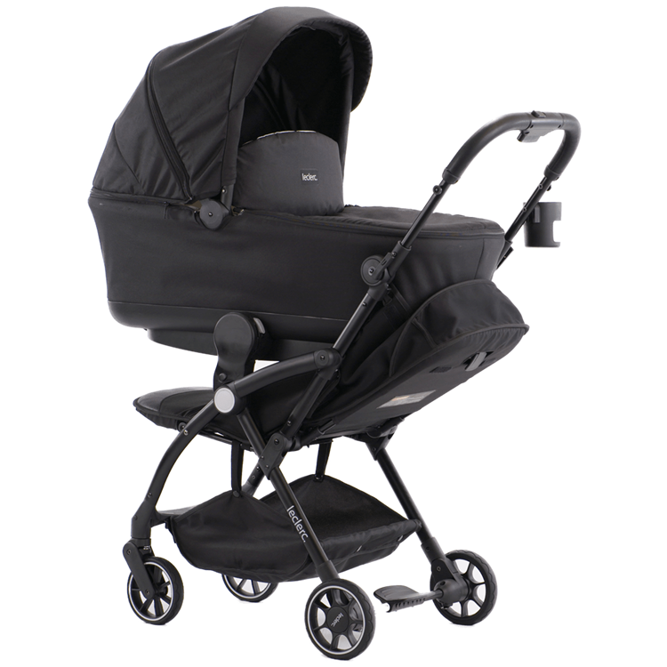 Hluboké lůžko Leclerc Basinette Sand - Black